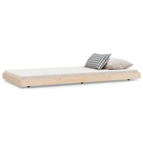 Berkfield Bed Frame without Mattress 90x190 cm Single Solid Wood Pine 1