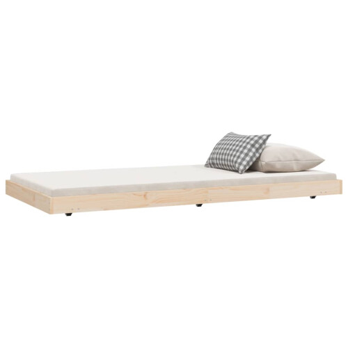 Berkfield Bed Frame without Mattress 90x190 cm Single Solid Wood Pine 2