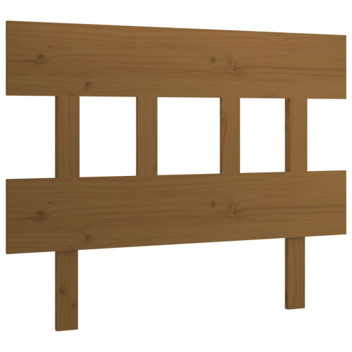 Berkfield Bed Headboard Honey Brown 103.5x3x81 cm Solid Wood Pine 1