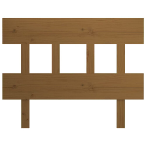 Berkfield Bed Headboard Honey Brown 103.5x3x81 cm Solid Wood Pine 2
