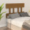 Berkfield Bed Headboard Honey Brown 103.5x3x81 cm Solid Wood Pine 5