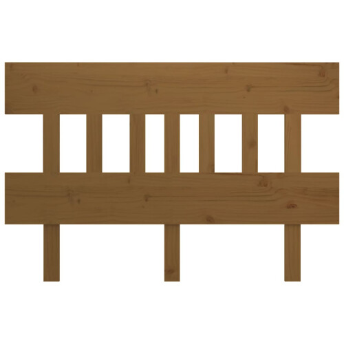 Berkfield Bed Headboard Honey Brown 183.5x3x81 cm Solid Wood Pine 2