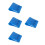 4Pcs Lightweight Blue Plastic Roll Up Snow Sled Kids Yard Sled Mat 2