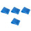 4Pcs Lightweight Blue Plastic Roll Up Snow Sled Kids Yard Sled Mat 3