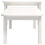 Berkfield 2 Piece Coffee Table Set White Solid Wood Pine 7