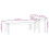 Berkfield 2 Piece Coffee Table Set White Solid Wood Pine 10