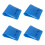 4Pcs Lightweight Blue Plastic Roll Up Snow Sled Kids Yard Sled Mat 6