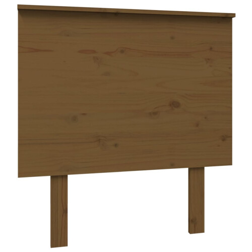 Berkfield Bed Headboard Honey Brown 79x6x82.5 cm Solid Wood Pine 1