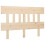 Berkfield Bed Headboard 143.5x3x81 cm Solid Wood Pine 2