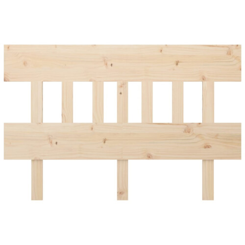 Berkfield Bed Headboard 143.5x3x81 cm Solid Wood Pine 2