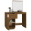Berkfield Dressing Table Honey Brown 95x50x134 cm Solid Wood Pine 5