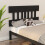 Berkfield Bed Headboard Black 183.5x3x81 cm Solid Wood Pine 4