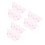 300Pcs Pink Reusable Mini Plastic Lash Separator and Brow Comb 7