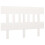 Berkfield Bed Headboard White 203.5x3x81 cm Solid Wood Pine 2