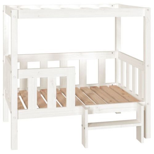 Berkfield Dog Bed White 95.5x73.5x90 cm Solid Wood Pine 1