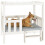 Berkfield Dog Bed White 95.5x73.5x90 cm Solid Wood Pine 4