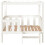 Berkfield Dog Bed White 95.5x73.5x90 cm Solid Wood Pine 5