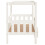Berkfield Dog Bed White 95.5x73.5x90 cm Solid Wood Pine 6