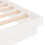 819893 Berkfield Bed Frame without Mattress White Solid Wood 90x200 cm 8