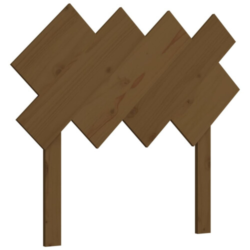Berkfield Bed Headboard Honey Brown 92x3x81 cm Solid Wood Pine 1