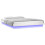 Berkfield LED Bed Frame without Mattress White 140x190 cm Solid Wood 4