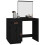 Berkfield Dressing Table Black 95x50x134 cm Solid Wood Pine 4