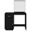 Berkfield Dressing Table Black 95x50x134 cm Solid Wood Pine 6