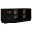 Berkfield Shoe Bench Black 100x34x45 cm Solid Wood Pine 2