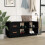 Berkfield Shoe Bench Black 100x34x45 cm Solid Wood Pine 3