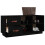 Berkfield Shoe Bench Black 100x34x45 cm Solid Wood Pine 5