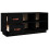 Berkfield Shoe Bench Black 100x34x45 cm Solid Wood Pine 7