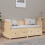 Berkfield Day Bed without Mattress 90x190 cm Single  Solid Wood Pine 4