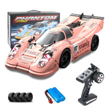 XURUYI 16307Pro 1/16 Brushless RC Car 4WD 60KMH Speed Electric Drift Racing Car with LED Lights Pink