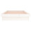 Berkfield LED Bed Frame without Mattress White Single Solid Wood 7