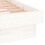 Berkfield LED Bed Frame without Mattress White Single Solid Wood 9