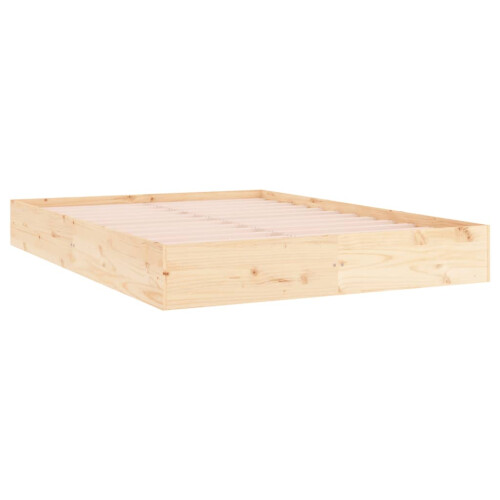Berkfield Bed Frame without Mattress Solid Wood 150x200 cm King Size King Size 2