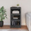Berkfield Book Cabinet Grey 50x35x97 cm Solid Wood Pine 3