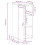 Berkfield Sideboard Grey 34x40x75 cm Solid Wood Pine 11