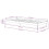 Berkfield Bed Frame without Mattress White Solid Wood Single 10
