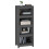 Berkfield Book Cabinet Grey 50x35x125.5 cm Solid Wood Pine 4