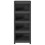 Berkfield Book Cabinet Grey 50x35x125.5 cm Solid Wood Pine 5