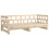 Berkfield Pull-out Day Bed without Mattress Solid Wood Pine 2x(80x200) cm 10