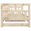 Berkfield Pull-out Day Bed without Mattress Solid Wood Pine 2x(80x200) cm 11