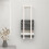 Berkfield Towel Rack White 23x18x90 cm Solid Wood Pine 3
