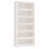 Berkfield Book Cabinet White 80x35x183 cm Solid Wood Pine 2