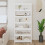 Berkfield Book Cabinet White 80x35x183 cm Solid Wood Pine 3