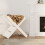 Berkfield Log Holder White 47x39.5x48 cm Solid Wood Pine 3