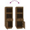 Berkfield Highboard Honey Brown 34x40x108,5 cm Solid Wood Pine 8