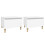 Berkfield Side Tables 2 pcs White 50x46x35 cm Engineered Wood 2