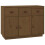 Berkfield Sideboard Honey Brown 100x40x75 cm Solid Wood Pine 2